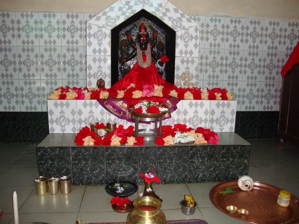 Sugandha Shakti Peeth sanctum with the idol of Goddess Sunanda