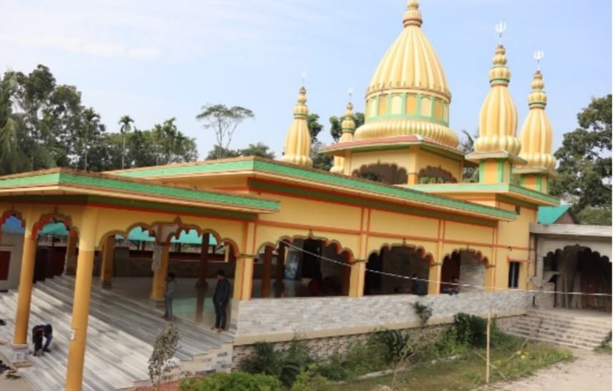Sacred temple courtyard